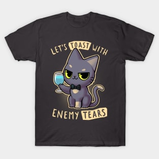 Enemy tears Cat - let's toast kitty - Cute and sassy T-Shirt